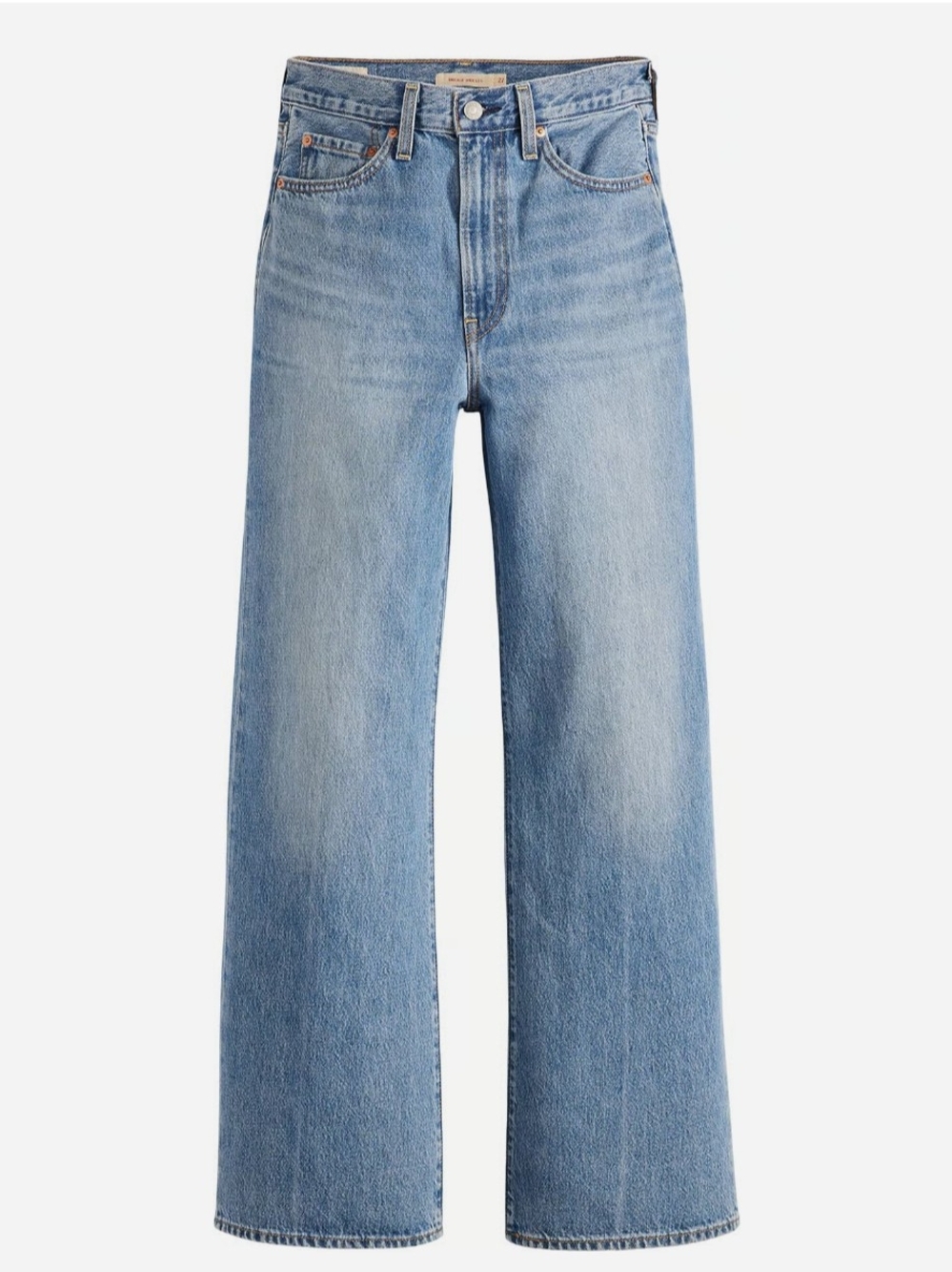 Levi's Light Blue Ribcage Wide-Leg Jeans, Size 29, EUC